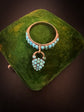 VICTORIAN TURQUOISE PAVE HEART PADLOCK RING