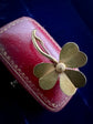 ANTIQUE 15CT GOLD CLOVER BROOCH