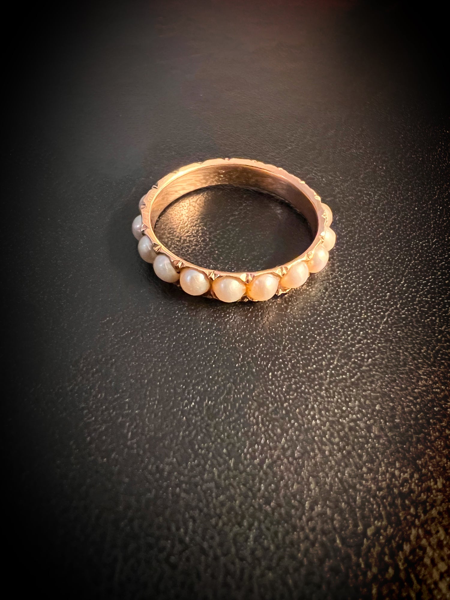 GEORGIAN PEARL ETERNITY RING The Old Cut