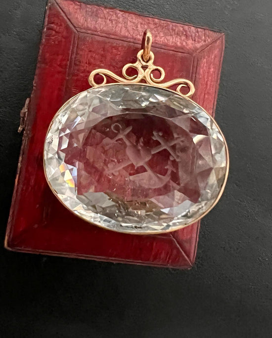 VICTORIAN ROCK CRYSTAL INTAGLIO