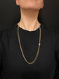 VICTORIAN 9CT GOLD CHAIN WITH TURQUOISE SLIDER