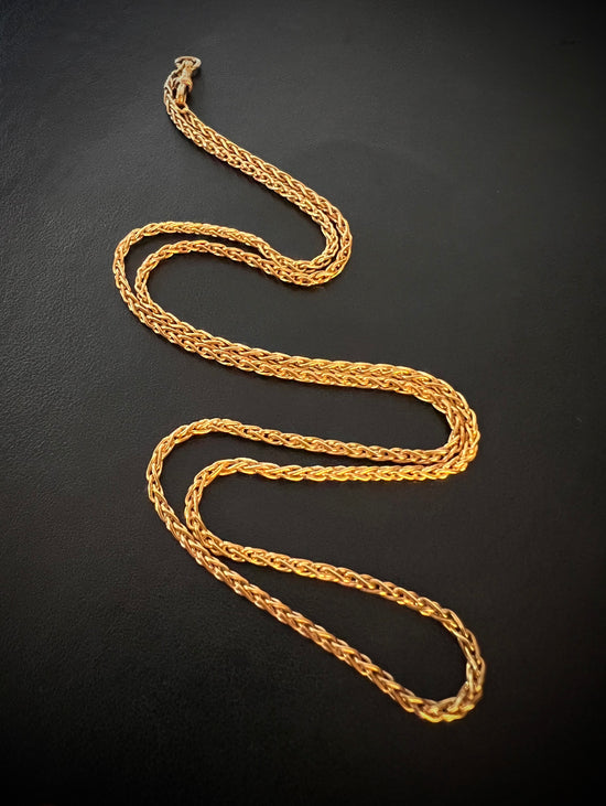 VICTORIAN 15CT GOLD FOXTAIL CHAIN