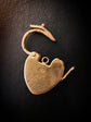 VICTORIAN 18CT GOLD HEART PADLOCK