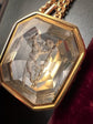 GEORGIAN FOX ROCK CRYSTAL & HIGH CARAT GOLD FOB