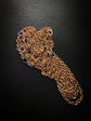 ANTIQUE 15CT GOLD & SAPPHIRE CHAIN