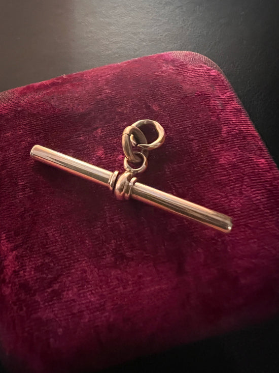 ANTIQUE 9CT GOLD T-BAR