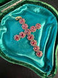 GEORGIAN GARNET CLUSTER CROSS