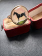 VICTORIAN ESSEX CRYSTAL HORSE RING