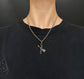 GEORGIAN DIAMOND BOW & ARROW PENDANT