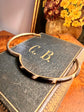 VICTORIAN DIAMOND & BLACK ENAMEL BANGLE