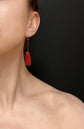 VICTORIAN CORAL GRAPE EARRINGS