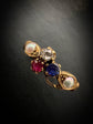 EDWARDIAN RUBY, DIAMOND & SAPPHIRE RING