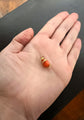 VICTORIAN CORAL & GOLD SNAKE PENDANT