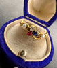 EDWARDIAN RUBY, DIAMOND & SAPPHIRE RING
