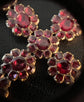 GEORGIAN GARNET CLUSTER CROSS