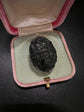 GEORGIAN CARVED NUT EGG PENDANT