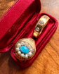 CHUNKY PEARL & TURQUOISE CLUSTER RING