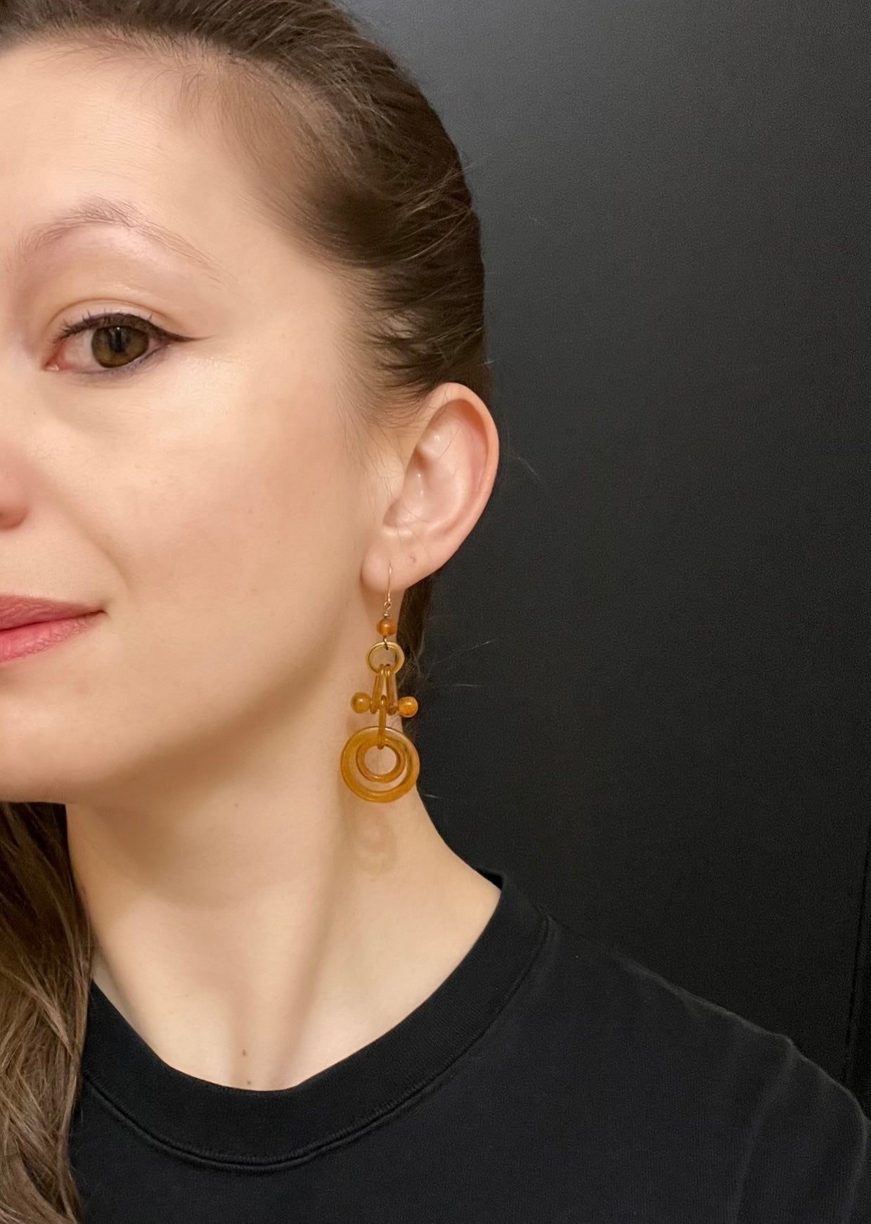 VICTORIAN BLONDE TORTOISE SHELL EARRINGS The Old Cut