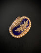 GEORGIAN DIAMOND, PEARL & ENAMEL SNAKE BROOCH