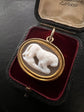 GEORGIAN CAMEO LION PENDANT