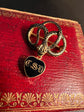 GEORGIAN ENAMEL SNAKE MOURNING BROOCH