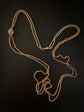 VICTORIAN 9CT GOLD CHAIN WITH TURQUOISE SLIDER