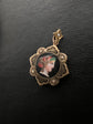 ENAMEL PORTRAIT PENDANT