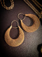 VICTORIAN HAIRWORK CREOLE EARRINGS