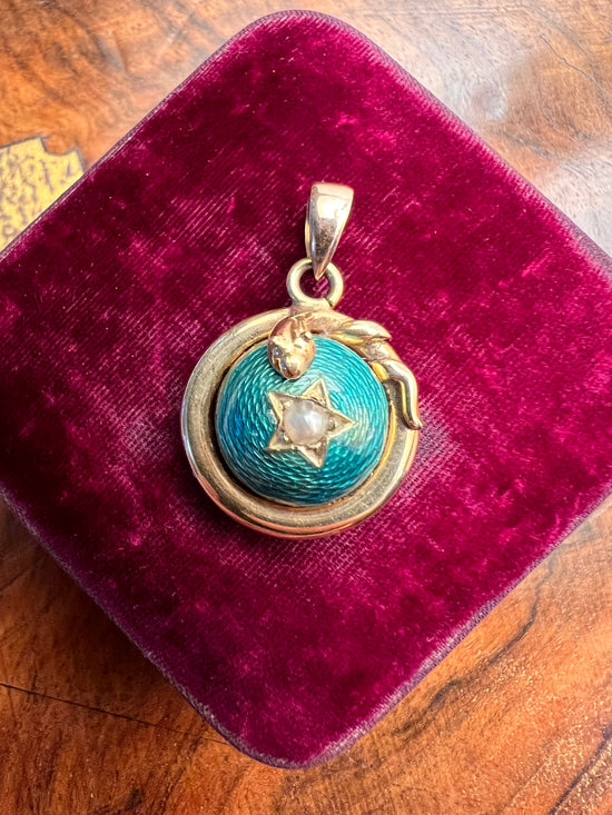 VICTORIAN SNAKE PENDANT LOCKET