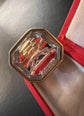 GEORGIAN FOX ROCK CRYSTAL & HIGH CARAT GOLD FOB