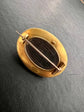 LARGE VICTORIAN 15CT GOLD, GARNET & ENAMEL BROOCH