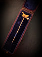 VICTORIAN 18CT GOLD CAT STICKPIN