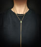 VICTORIAN 9CT GOLD CHAIN WITH TURQUOISE SLIDER
