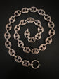 VICTORIAN SILVER PUFFY MARINER LINK CHAIN