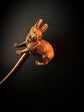 VICTORIAN 15CT GOLD BUNNY STICKPIN