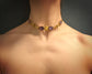 VICTORIAN 15CT GOLD & AMETHYST COLLAR