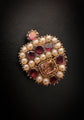 GEORGIAN FLAMING HEART LACE PIN