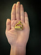 GEORGIAN FOX ROCK CRYSTAL & HIGH CARAT GOLD FOB