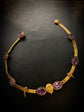 VICTORIAN 15CT GOLD & AMETHYST COLLAR