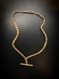 VICTORIAN TULIP LINK DOUBLE ALBERT CHAIN