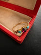 LATE GEORGIAN GARNET & TURQUOISE RING