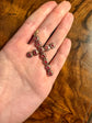 GEORGIAN GARNET CLUSTER CROSS