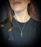 GEORGIAN CHUNKY AMETHYST DROP PENDANT