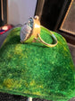 EDWARDIAN HARD STONE SCARAB RING