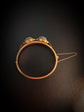 VICTORIAN HIGH CARAT GOLD & TURQUOISE BOMBE BANGLE