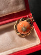 VICTORIAN CORAL & DIAMOND PENDANT