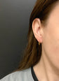 EARLY 19TH CENTURY 18CT GOLD OUROBOROS SNAKE HOOP EARRINGS