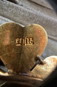 ANTIQUE 15CT GOLD CLOVER BROOCH