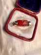 GEORGIAN CARNELIAN CLASPED HAND PENDANT