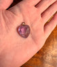 FACETED AMETHYST HEART PENDANT
